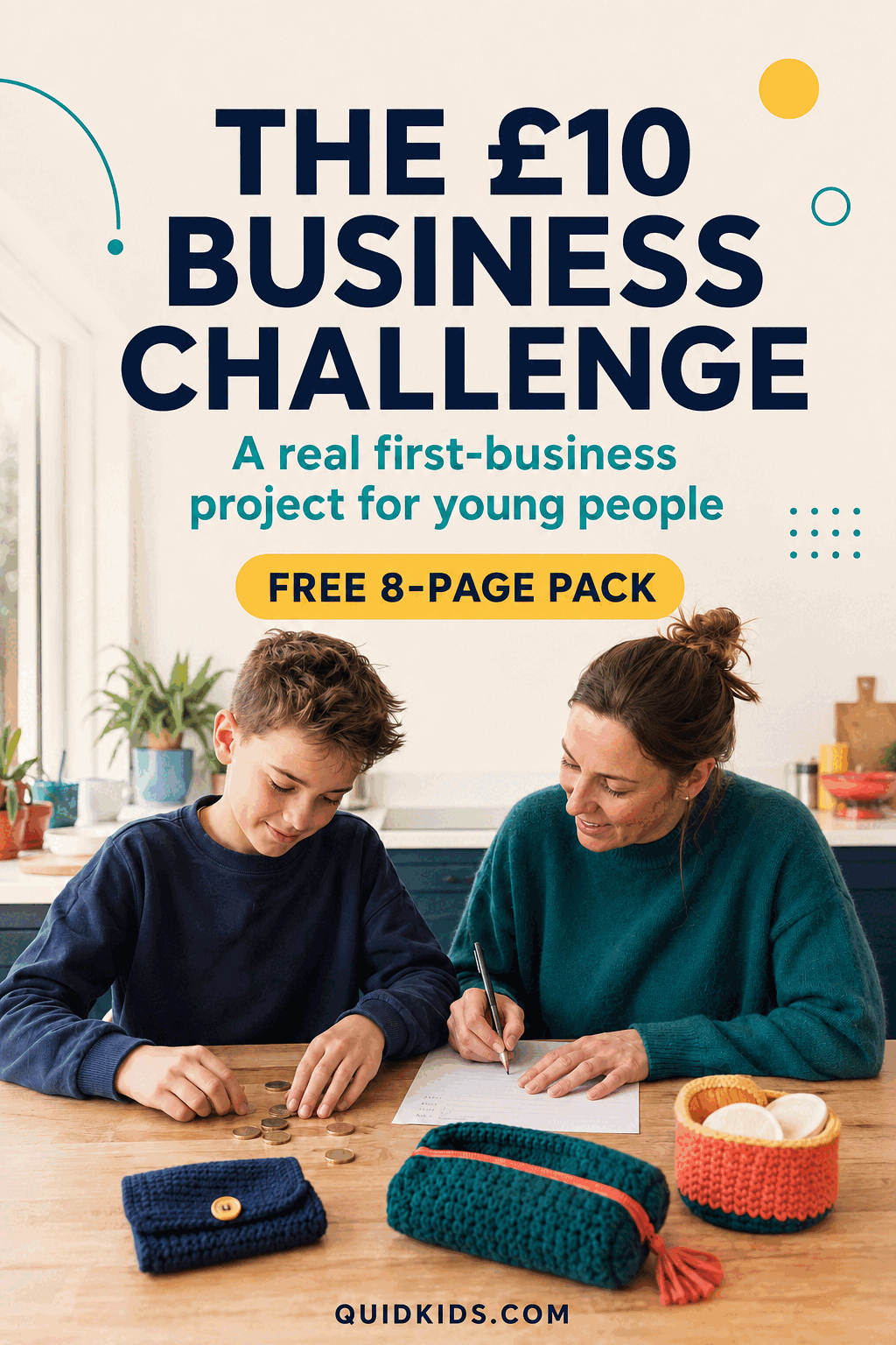 QuidKids ten-pound business challenge activity
